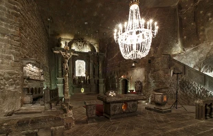 Wieliczka Salt Mine chapel, Poland.   Tomasz Labuz via Flickr CC BY NC ND 2.0.