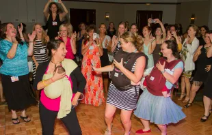 Women from across the nation relax and dance during the Edel Gathering conference in Austin, TX. Photo courtesy of Hallie Lord. 