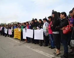 Women in Kyrgyzstan protest bride kidnapping on May 18, 2011. ?w=200&h=150