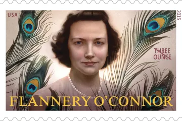 Writer Flannery OConnor on the new 2015 USPS postage stamps Copyright  2015 USPS CNA 5 27 15