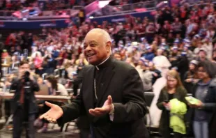 Archbishop Wilton Gregory at the 2020 Youth Rally and Mass for Life.   Peter Zelasko/CNA