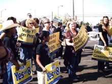 Supporters of Prop. 8 rally for traditional marriage