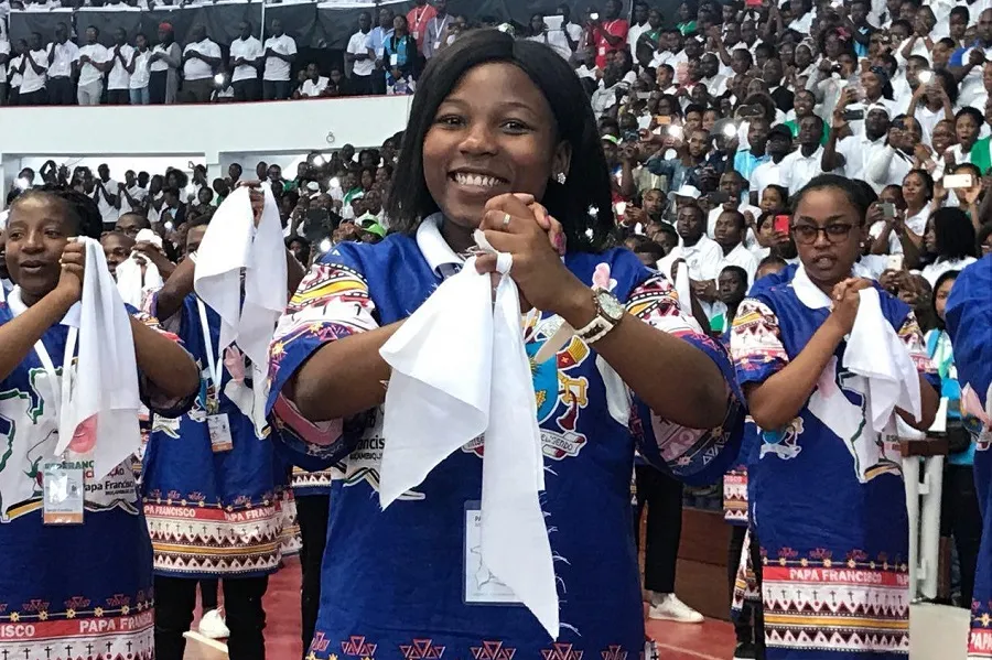 Youth perform a dance in the Maxaquene Pavilion in Maputo before the arrival of Pope Francis Sept. 5, 2019. ?w=200&h=150