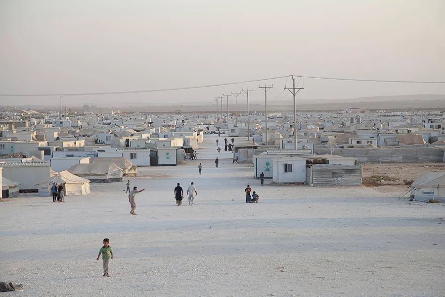 Zaatari refugee camp in Jordan. Courtesy of the US Holocaust Memorial Museum.?w=200&h=150