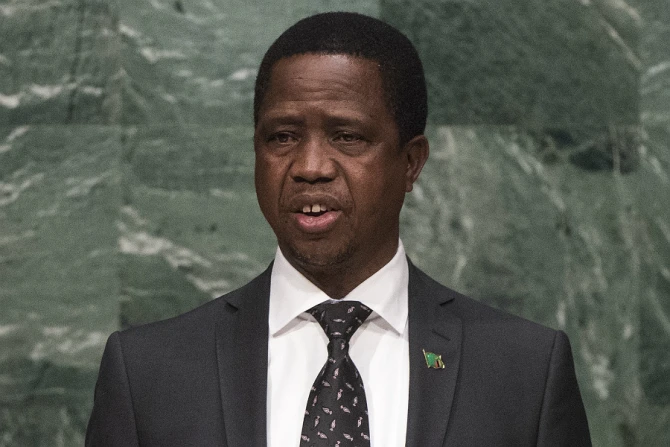 Zambian president Edgar Lungu address the UN Sept 29 2015 Credit  UN Photo Cia Pak CC BY NC ND 20