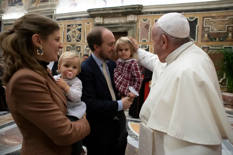 Pope Francis meets staff of the Vatican Dicastery for Laity, Family and Life Nov. 16, 2019. ?w=200&h=150