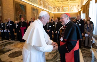 Pope Francis at a Nov. 12 meeting of the Pontifical Academy of Sciences.   Vatican Media/CNA.