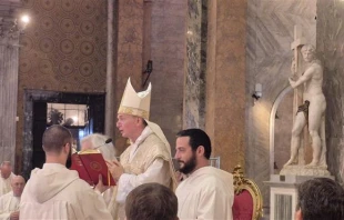 Archbishop Anthony Fisher of Sydney told a packed basilica of young jubilee pilgrims in Rome on Aug. 4, 2025, that holy relics are “not just a quirky Catholic thing — they are a quirky God thing.” Credit: Ivanka Ranic/Archdiocese of Sydney