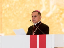 Archbishop Mieczysław Mokrzycki, Latin Rite archbishop of Lviv, Ukraine.