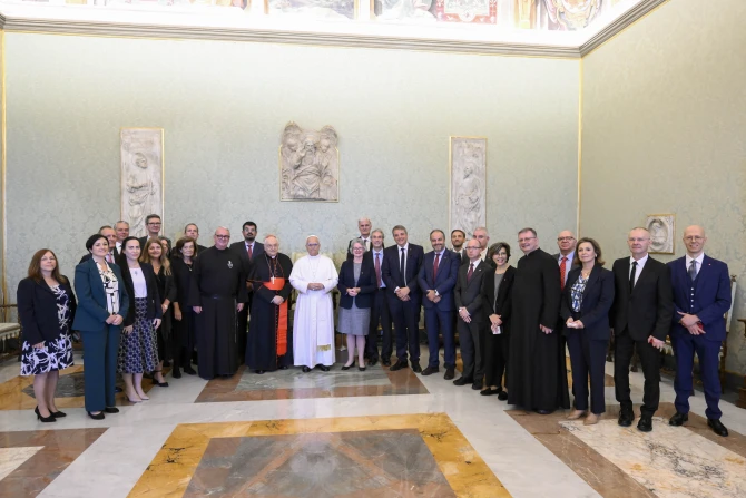 Pope Leo with ACN Oct. 10, 2025