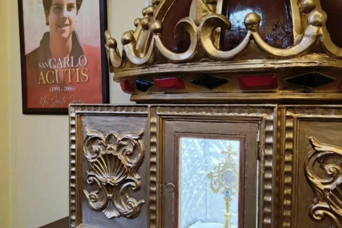 Blessed Carlo relic April 17 2025