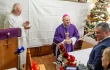 Archbishop Bernard Bober of Košice celebrates Mass with homeless and people in need at the Archdiocesan Charity in Košice, Slovakia, during a traditional Christmas gathering in December 2025.
