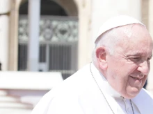 Pope Francis at his general audience in St Peter’s Square on May 31, 2023.