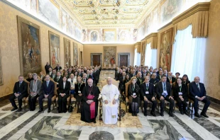 Pope Leo XIV meets with members of the Centesimus Annus Pro Pontifice Foundation and the Strategic Alliance of Catholic Research Universities on Dec. 5, 2025. Credit: Vatican Media
