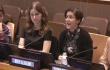 Reem Alsalem (right), the United Nations special rapporteur on violence against women and girls, opposes surrogacy at an Oct. 9, 2025, U.N. event hosted by the Italian government.