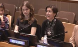 Reem Alsalem (right), the United Nations special rapporteur on violence against women and girls, opposes surrogacy at an Oct. 9, 2025, U.N. event hosted by the Italian government.