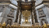 The main altar of St. Peter's Basilica in Rome.