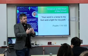 Religious education teacher and author Andy Lewis, assistant principal at St. Bonaventure Catholic Secondary School in London, told CNA he believes the move to cut the bursary for religious education will have a “huge” impact on the ability of Catholic schools to recruit religious education teachers. Credit: Photo courtesy of Andy Lewis