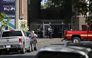 Over $1 million has been raised through a GoFundMe campaign for victims of the shooting at the Annunciation Catholic School in Minneapolis on Wednesday, Aug. 27, 2025. Credit: Stephen Maturen/Getty Images