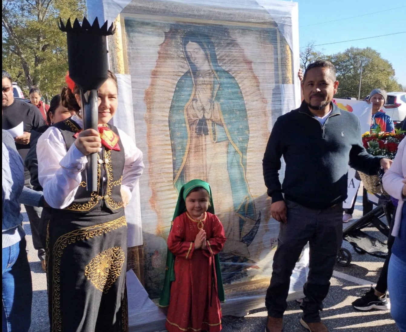 Scene from the 2023 Guadalupan Torch Run, arriving in South Carolina.?w=200&h=150