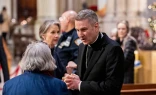 New York Archbishop-elect Ronald Hicks meets people at St. Patrick’s Cathedral on Dec. 18, 2025, in New York City.