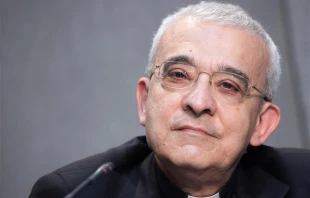 Archbishop Filippo Iannone speaks at a press conference presenting the reform of canon law on June 1, 2021. Pope Leo XIV on Sept. 26, 2025, appointed Iannone as prefect of the Vatican Dicastery for Bishops, a department the pope himself once led. Credit: Daniel Ibañez/CNA