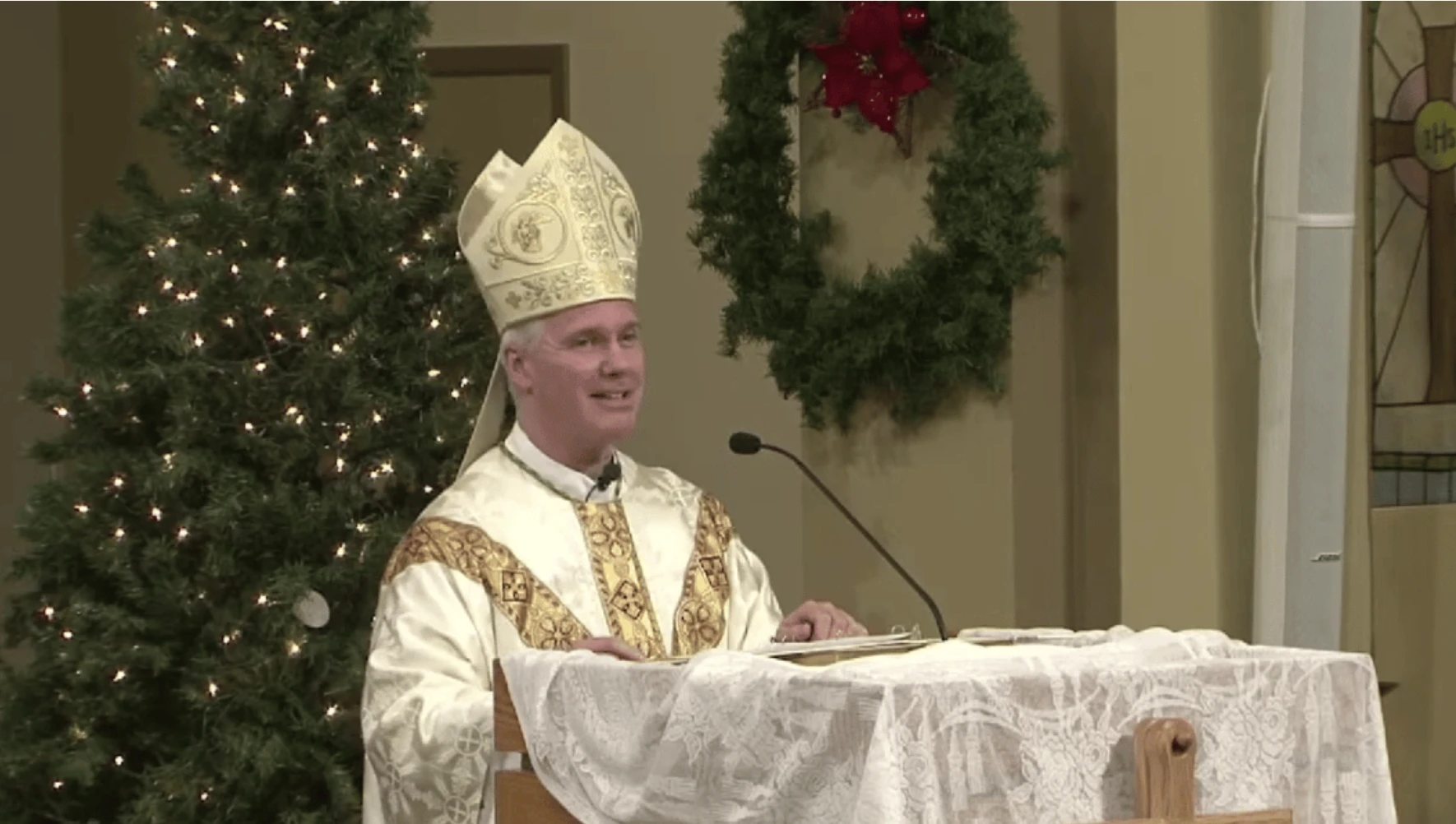 Bishop Stephen Hero celebrates Mass to start the Jubilee Year in December 2024 at Sacred Heart Cathedral in Prince Albert, Saskachewan. Hero has been appointed Archbishop of Edmonton, Alberta.?w=200&h=150