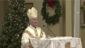 Bishop Stephen Hero celebrates Mass to start the Jubilee Year in December 2024 at Sacred Heart Cathedral in Prince Albert, Saskachewan. Hero has been appointed Archbishop of Edmonton, Alberta.
