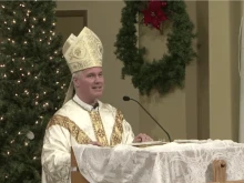 Bishop Stephen Hero celebrates Mass to start the Jubilee Year in December 2024 at Sacred Heart Cathedral in Prince Albert, Saskachewan. Hero has been appointed Archbishop of Edmonton, Alberta.