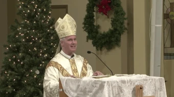Bishop Stephen Hero celebrates Mass to start the Jubilee Year in December 2024 at Sacred Heart Cathedral in Prince Albert, Saskachewan. Hero has been appointed Archbishop of Edmonton, Alberta.