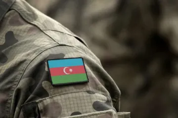 azerbaijan flag on uniform
