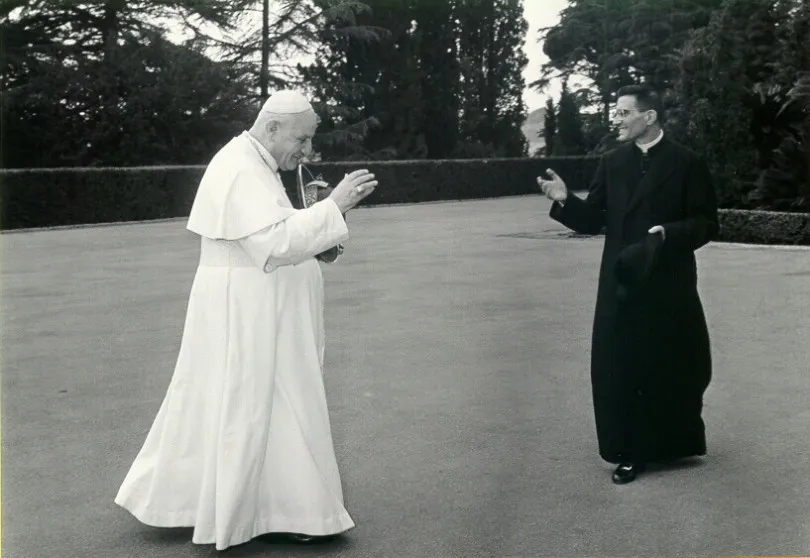 Pope John XXIII with then- Monsignor Loris Capovilla, who died May 26, 2016. ?w=200&h=150