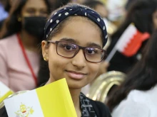 Pope Francis participated in a meeting with youth at the Sacred Heart School in Awli, Bahrain, on Nov. 5, 2022.