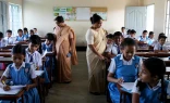 Catholic religious sisters conduct classes at a school they run outside Dhaka, Bangladesh, on Nov. 2, 2023.