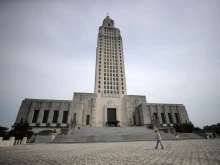 A general view of the Louisiana State Capitol on April 17, 2020, in Baton Rouge, Louisiana.