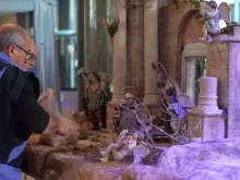 Installation of the first Nativity scene in the European Parliament