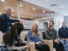 Members of the staff at the pro-life Bella Health and Wellness healthcare clinic