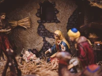Nativity scene.
