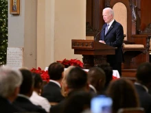 President Joe Biden speaks during an interfaith prayer service at the Cathedral-Basilica of St. Louis, King of France, in New Orleans on Jan. 6, 2025.