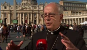 Bishop Mark Seitz of El Paso, Texas, speaks with EWTN News on Oct. 9, 2025, at the Vatican.