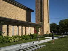 Robin Westman, 23, a man who struggled with his sexual identity, shot through the now-boarded windows of Annunciation Catholic Church in Minneapolis on Aug. 27, 2025, killing two children and injuring 21 others.