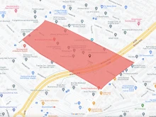 The affected area in Bournemouth.