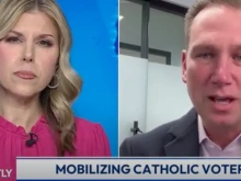 CatholicVote president Brian Burch discusses the upcoming Iowa caucuses with “EWTN News Nightly” anchor Tracy Sabol on Jan. 9, 2024.