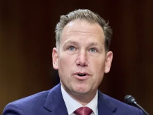 CatholicVote president Brian Burch speaks during a Senate Foreign Relations Committee hearing on his nomination for to be ambassador to the Holy See on Tuesday, April 8, 2025, on Capitol Hill in Washington, D.C.