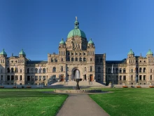 The British Columbia Parliament Buildings in Victoria, British Columbia, Canada