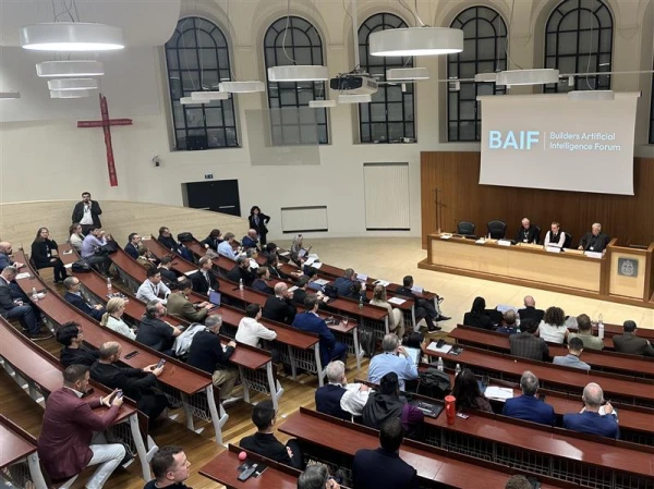 The Builders Artificial Intelligence Forum met on Nov. 7, 2025 in the Pontifical Gregorian University in Rome, Italy. Credit: Courtney Mares / CNA