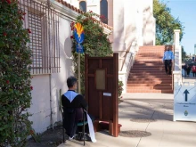 The Diocese of Phoenix is offering the sacraments and free sacramentals — as well as information on Sunday Mass times and locations — to pedestrians in the city on the days leading up to the NFL Super Bowl, which is Sunday, Feb. 12, 2023, in Glendale, Arizona.