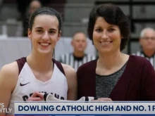 Caitlin Clark attended Dowling Catholic High School in West Des Moines, Iowa, where she was coached by Kristin Meyer, who joined “EWTN News Nightly” host Tracy Sabol on April 16, 2024, to share what it has been like for her to watch Clark become a basketball phenom.