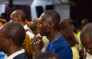 Parishioners at a church in Akute Ogun State, Nigeria, in June 11, 2023. Credit: Ariyo Olasunkanmi/ Shutterstock