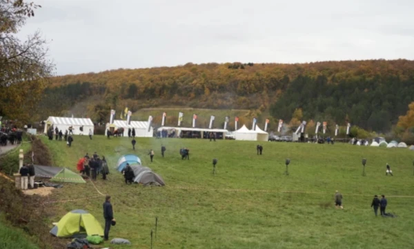 Pilgrimage camp site. Credit: Jean Drouet